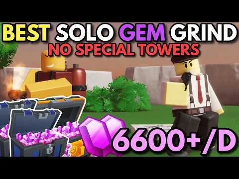 The BEST Way To Solo Grind Gems Before The HC Rework (TDS)